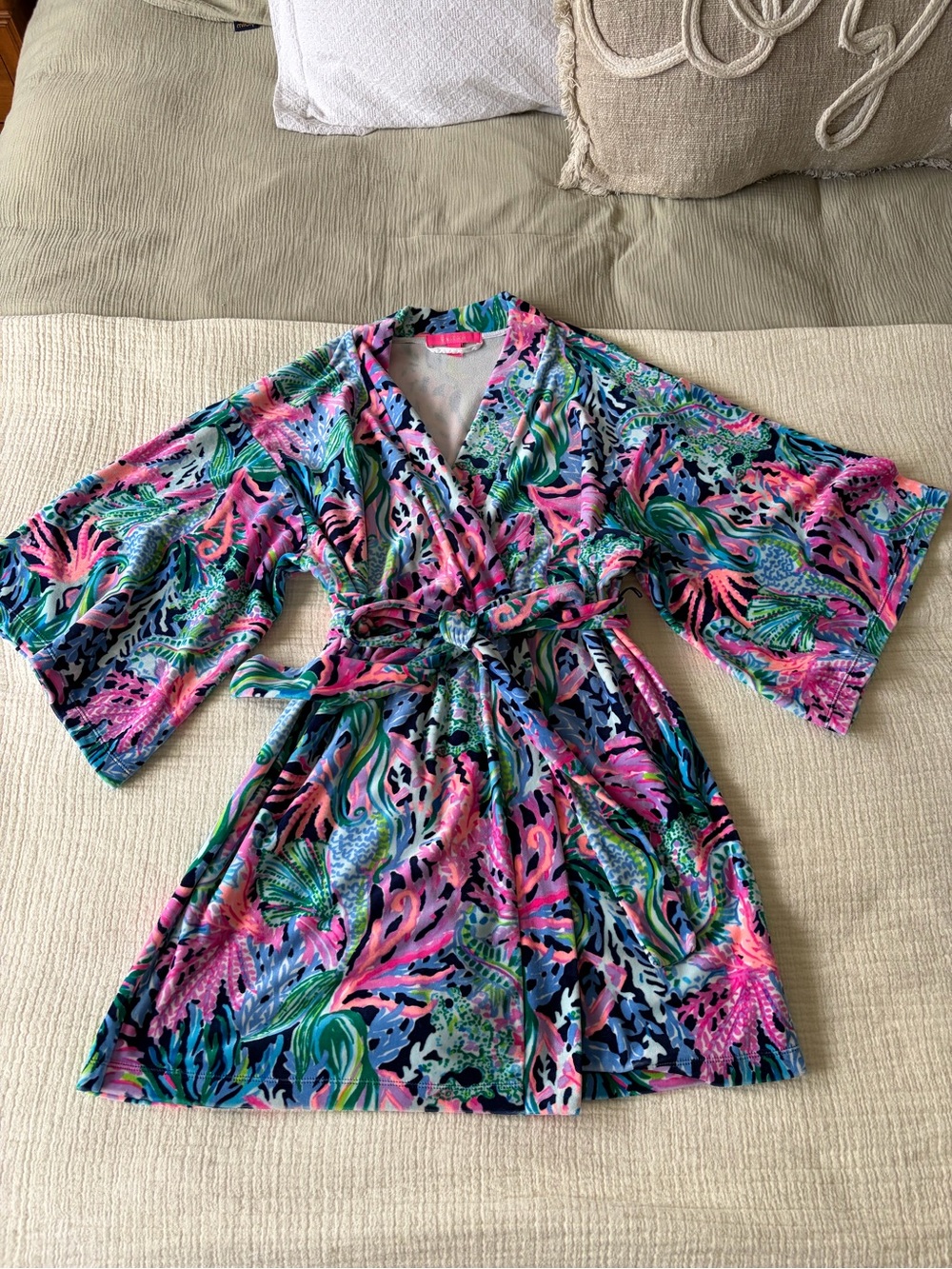 Lilly Pulitzer Bright Floral Robe